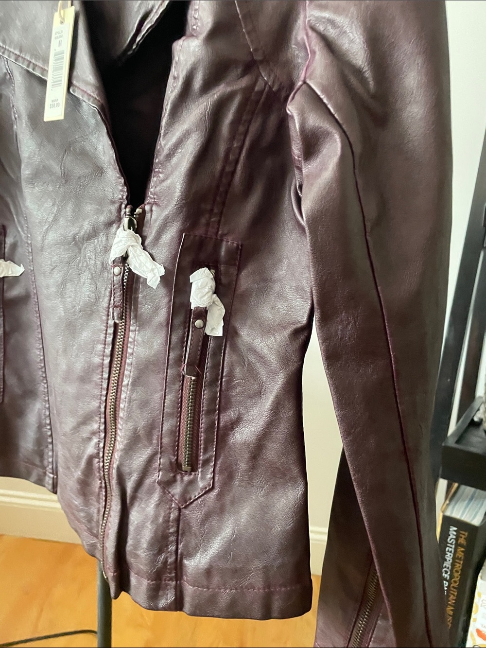 Eileen Fisher Charcoal Asymmetrical Zip Jacket - Picture 13 of 16